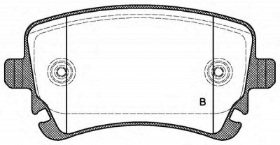 OPEN PARTS bpa089711 -  Комплект тормозных колодок, дисковый тормоз